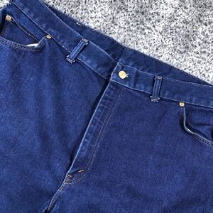 Long Haul Jeans Mens 42x28 Blue Relaxed Fit Straight Leg Denim Dark Wash USA